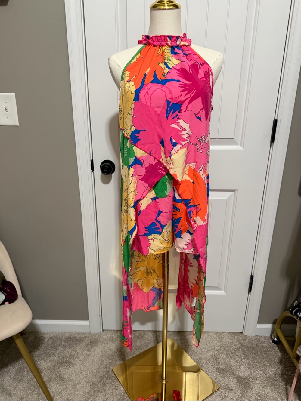 Bright Floral Halter and Shorts